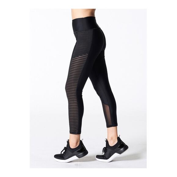 NUX In The Middle Crop Leggings Black Small - Picture 1 of 12
